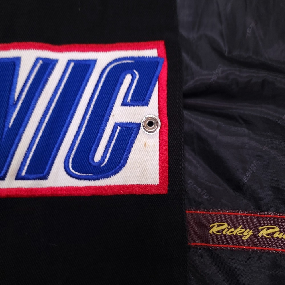 Snickers Ricky Rudd NASCAR Racing Jacket Jeff Hamilton JH Designs Black Mens 4XL - Picture 10 of 12